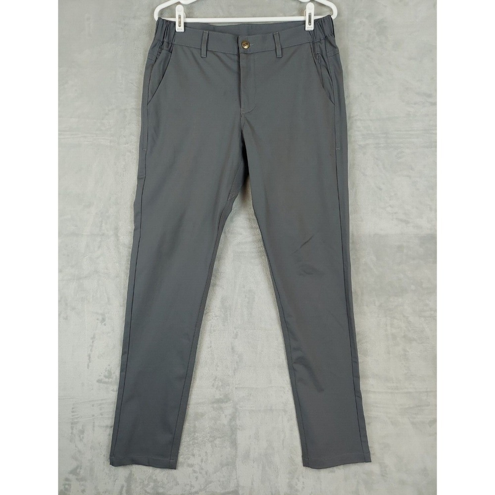 Barbell Apparel Men's 32x30.5 Anything Pant Gray Performance Slim Fit